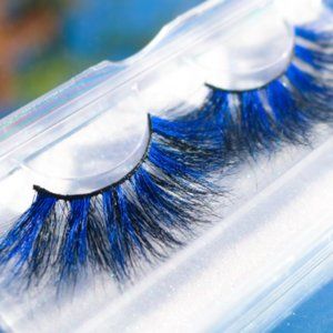 Black/ Blue Mink Colored Eyelashes (Grape for you)